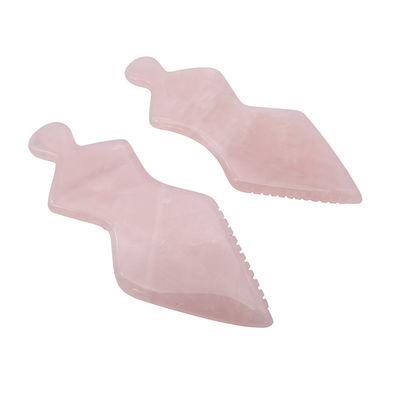 Jade natural rosa Guasha herramientas faciales para SPA cuerpo cara cuello y ojos cuidado de la piel masajeador facial