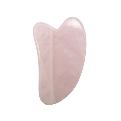 OEM/ODM aceptable Rose Quartz Gua Sha Natural Jade Guasha Herramientas faciales para el cuerpo Cara Cuello y ojos Cuidado de la piel Masaje SPA