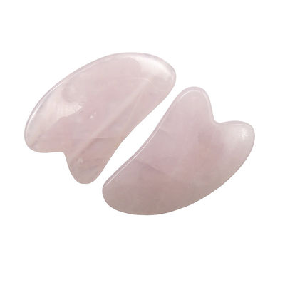 OEM/ODM aceptable Rose Quartz Gua Sha Natural Jade Guasha Herramientas faciales para el cuerpo Cara Cuello y ojos Cuidado de la piel Masaje SPA
