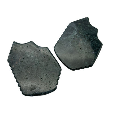 Masajista facial portátil de hierba natural tallada a mano de piedra de aguata guasha para el cuidado de la piel