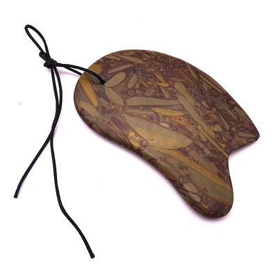 Apoyo OEM / ODM Natural Nuwa Stone Facial Gua Sha Scraping Herramienta de masaje de piel para levantamiento médico portátil y belleza