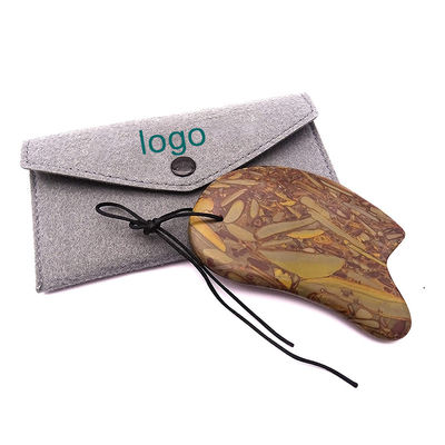 Apoyo OEM / ODM Natural Nuwa Stone Facial Gua Sha Scraping Herramienta de masaje de piel para levantamiento médico portátil y belleza