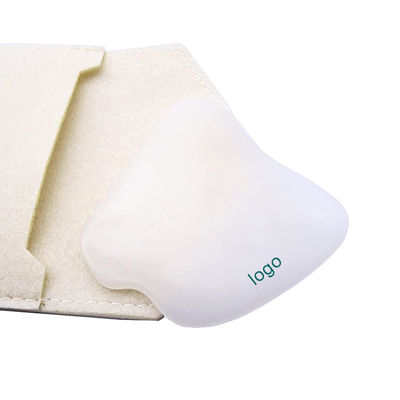 Masajista corporal portátil portátil de jade blanco afgano Gua Sha Board para cuidado facial y corporal personalizable
