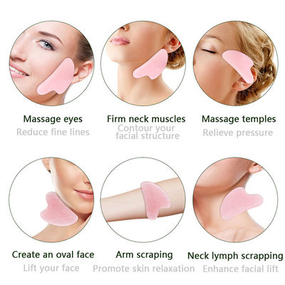 Herramienta portátil de masaje de piedra de Gua Sha de jade natural para cara cuello levantamiento de la piel eliminación de arrugas cuidado de la belleza terapia física