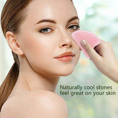 Herramienta portátil de masaje de piedra de Gua Sha de jade natural para cara cuello levantamiento de la piel eliminación de arrugas cuidado de la belleza terapia física