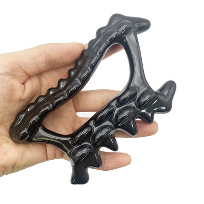 Herramienta de masaje para el cuidado de la salud personal Negro Cerámica Gua Sha Tratamiento facial y corporal Equipo de cuidado de la piel de belleza