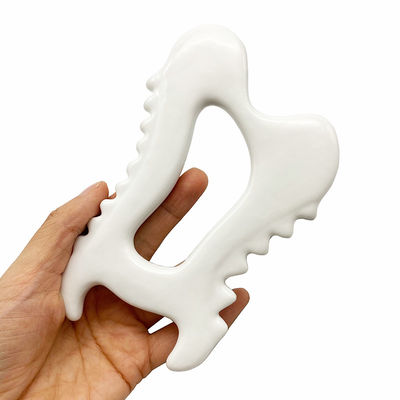 Herramientas faciales de cerámica Gua Sha para el cuidado de la piel de la cara Herramientas fáciles de incluir Bolsa de lujo y guía de regalos para mujeres