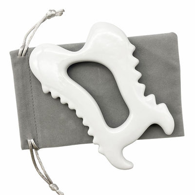 Herramientas faciales de cerámica Gua Sha para el cuidado de la piel de la cara Herramientas fáciles de incluir Bolsa de lujo y guía de regalos para mujeres