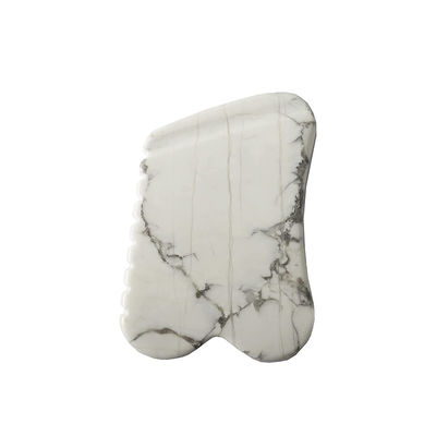 OEM/ODM soportado Masaje facial natural Gua Sha Piedra Mookaite Guasha Turquesa Blanca para reducir las líneas finas faciales