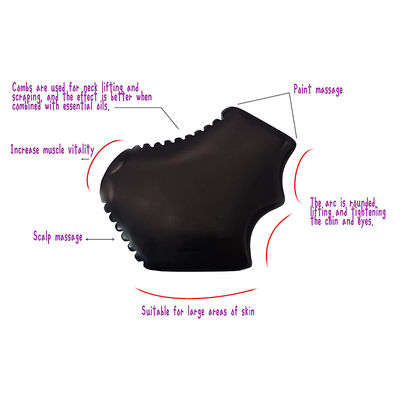 Marca privada Gua Sha Jade Masaje Facial Masaje Natural Piedra Bian Facial Guasha Herramienta de raspado con diseño portátil de mano