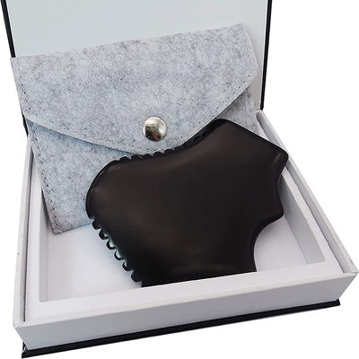 Marca privada Gua Sha Jade Masaje Facial Masaje Natural Piedra Bian Facial Guasha Herramienta de raspado con diseño portátil de mano