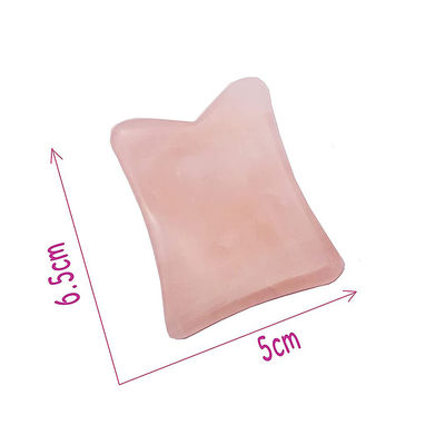 Función de elevación facial Rosa Cuarzo Jade Gua Sha Cristal Facial Roller Masaje Guasha Piedra para el Rejuvenecimiento Facial / Cuerpo