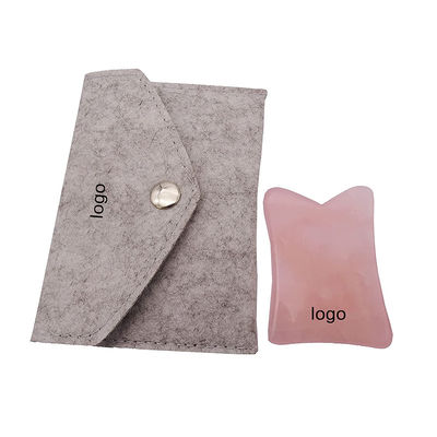 Función de elevación facial Rosa Cuarzo Jade Gua Sha Cristal Facial Roller Masaje Guasha Piedra para el Rejuvenecimiento Facial / Cuerpo