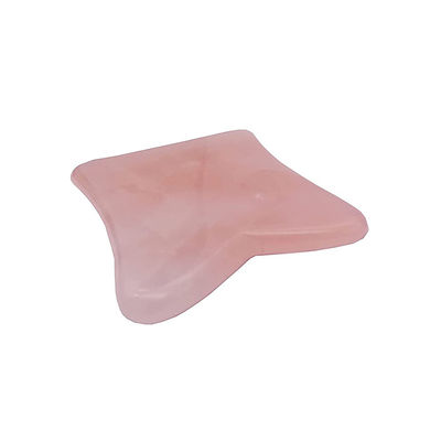 Función de elevación facial Rosa Cuarzo Jade Gua Sha Cristal Facial Roller Masaje Guasha Piedra para el Rejuvenecimiento Facial / Cuerpo