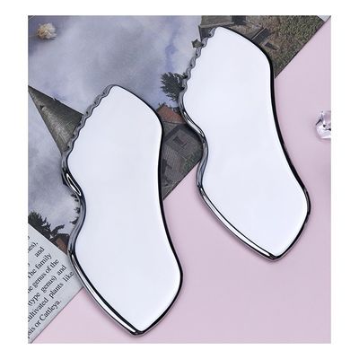 Acero inoxidable Guasha masaje muscular relajante herramienta de metal para masajeador facial sonda de tejidos terapia física placa de raspado
