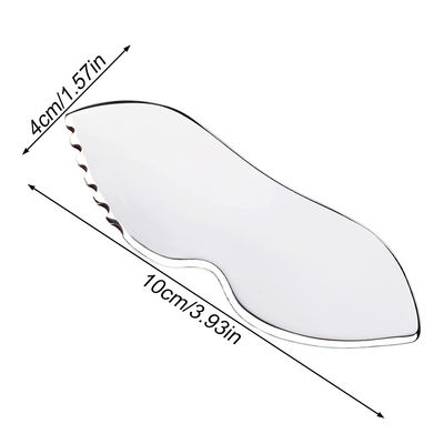 Acero inoxidable Guasha masaje muscular relajante herramienta de metal para masajeador facial sonda de tejidos terapia física placa de raspado