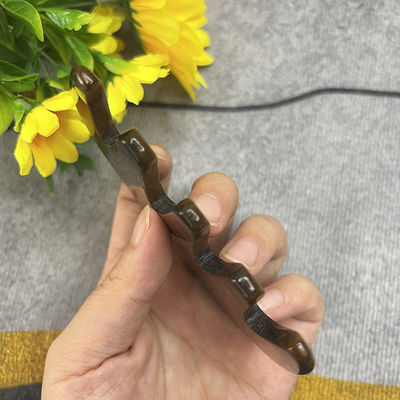 Meridian Care Jade Comb Natural Tiger Eye Stone Gua Sha raspador para el masaje de la cabeza y la piel