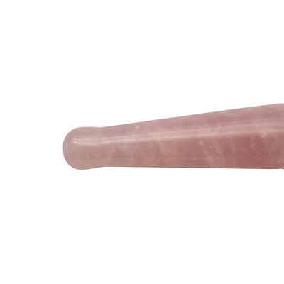 OEM ODM Rosa natural de cuarzo Guasha bastón de masaje aguja de alivio muscular Cuerpo Gua Sha masajista de punto Roller Guasha herramienta