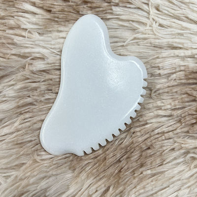 Masajeador facial portátil Gua Sha Scraper Natural Jade Stone Cuidado de la piel Masajeador para el Cuerpo Cuello espalda Belleza Salud Ojo SPA