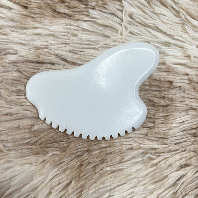 Masajeador facial portátil Gua Sha Scraper Natural Jade Stone Cuidado de la piel Masajeador para el Cuerpo Cuello espalda Belleza Salud Ojo SPA