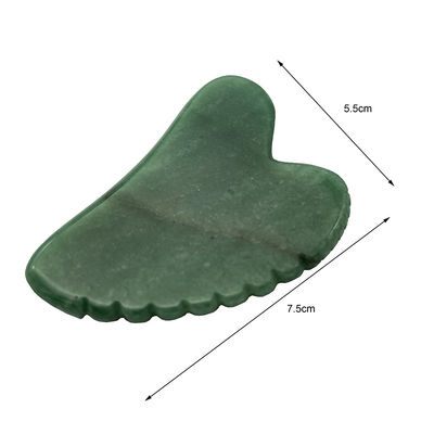 Raspadura facial Lifting de piel con gua sha de aventurina verde y diseño en forma de corazón