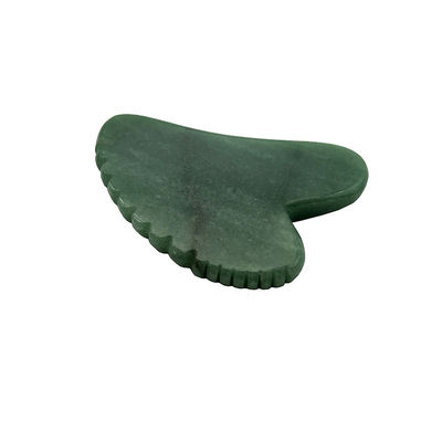 Raspadura facial Lifting de piel con gua sha de aventurina verde y diseño en forma de corazón