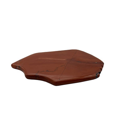 Red Jasper Facial Guasha Elevación de la piel Firmamiento natural de las manos Curación de Jade Gua Sha Herramienta de masaje facial portátil y de mano