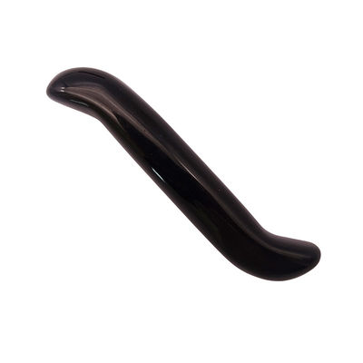 Obsidiano natural varita de masaje en forma de S cristal curativo Yoni varita de masaje palo para el rejuvenecimiento de la cara y el cuerpo