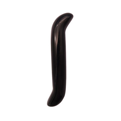Obsidiano natural varita de masaje en forma de S cristal curativo Yoni varita de masaje palo para el rejuvenecimiento de la cara y el cuerpo