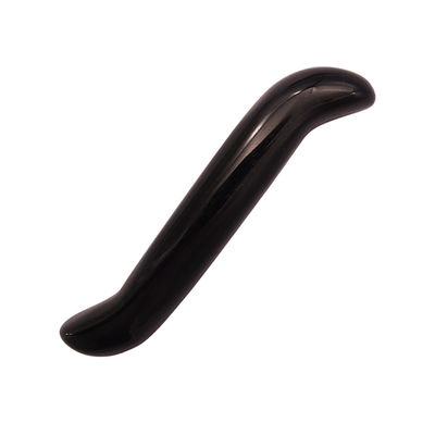Obsidiano natural varita de masaje en forma de S cristal curativo Yoni varita de masaje palo para el rejuvenecimiento de la cara y el cuerpo