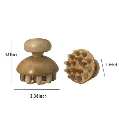 Terapia corporal Rollo muscular de madera Conjunto de 5 piezas Masajista de madera para Maderoterapia Anticelulitis Drenaje linfático Alivio del dolor