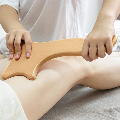 Roller muscular de madera de haya para cosmetología corporal alivio del dolor y drenaje linfático masaje terapia masajista