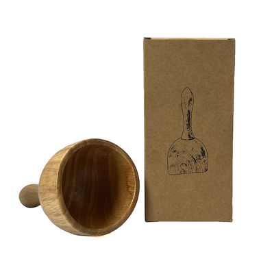 Bastón de masaje Gua Sha de madera para terapia SPA carbonizada natural y masaje corporal