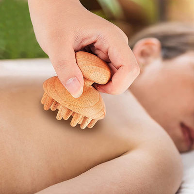 Tabla de Guasha de Cabeza de Madera para Cosmetología Herramienta de masaje Anticelulitis Drenaje linfático Formación corporal Terapia de madera