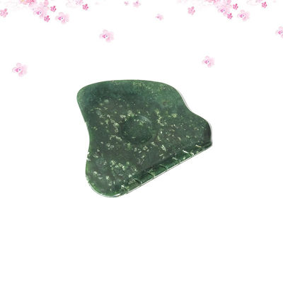 Piedra de Jade Natural Nanyang Negro-verde Guasha masaje de raspado Gua Sha para activar el Qi y el dragado de garantías