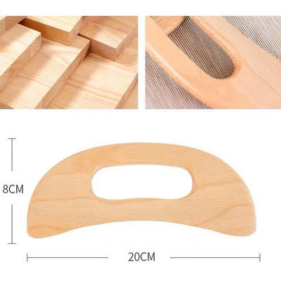 Herramienta de drenaje linfático de madera Cosmetología corporal Masajista para activar el Qi y los colaterales de dragado en la terapia de madera