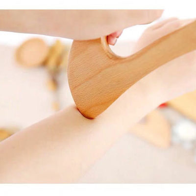 Herramienta de drenaje linfático de madera Cosmetología corporal Masajista para activar el Qi y los colaterales de dragado en la terapia de madera