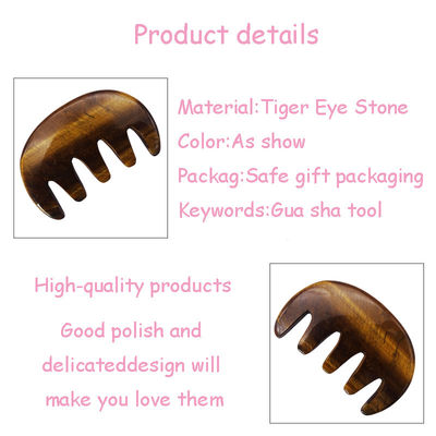 Logotipo personalizado Disponible Gua Sha Comb Herramienta de masaje para mejorar la circulación en la cara del cuero cabelludo