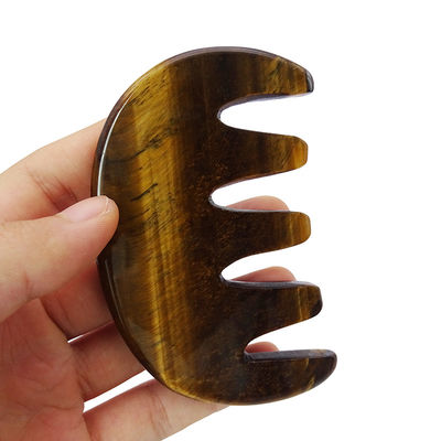 Logotipo personalizado Disponible Gua Sha Comb Herramienta de masaje para mejorar la circulación en la cara del cuero cabelludo