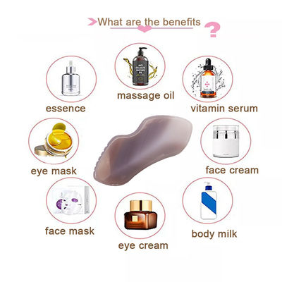 Tabla de Gua Sha de Ágata Natural para masaje corporal y tratamiento facial en terapia de acupuntura SPA