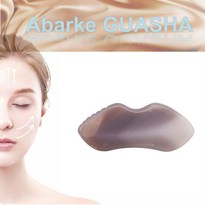 Tabla de Gua Sha de Ágata Natural para masaje corporal y tratamiento facial en terapia de acupuntura SPA
