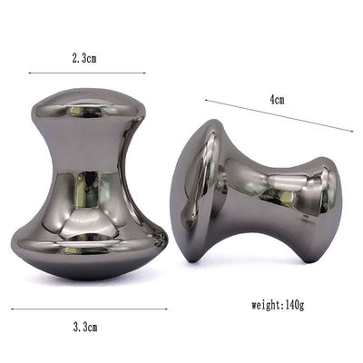 Piedra caliente de masaje con hongos de acero inoxidable Gua Sha 3.5 * 3.5 * 2.1 pulgadas Tamaño y eficacia