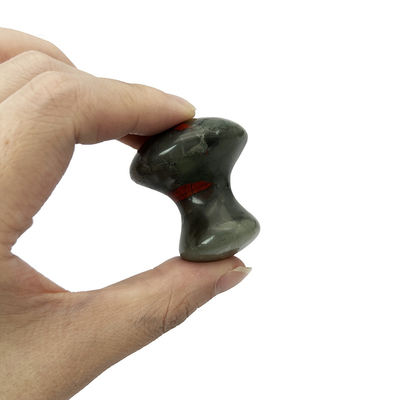 2024 Piedra de sangre Agate gris Jade piedra Gua Sha hongo Piedra de masaje para reducir las líneas finas en la cara Cuello Cuerpo