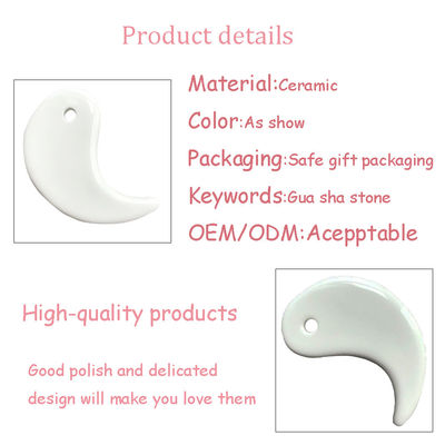 Herramienta cerámica profesional para el levantamiento de cara en V Gua Sha para masaje de línea de mandíbula y alivio de la rigidez muscular