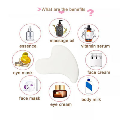 Estilo de cuidado personal médico Terapia de masaje cerámico portátil Gua Sha herramienta de tablero para la cara Guasha producto de belleza de raspado