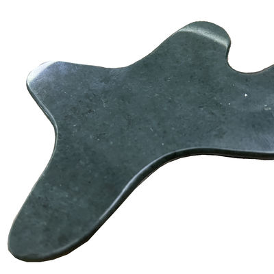 Función de control de tiempo Nefrita verde oscuro Gua Sha Piedra para el cuidado del cuerpo y alivio de la fatiga Diseño portátil