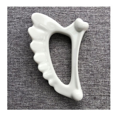 Masajeador Facial para rascarse el cuerpo Gua Sha para la función facial Herramienta de masaje cerámica Guasha