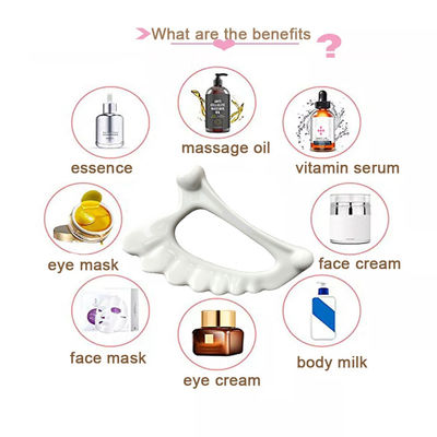 Masajeador Facial para rascarse el cuerpo Gua Sha para la función facial Herramienta de masaje cerámica Guasha