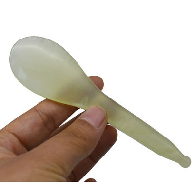 Espluma de masaje de puntos de acupuntura de forma de cuchara amarilla Xiuyan Jade Stick Eye Massager Pen con y aceptable servicio OEM/ODM