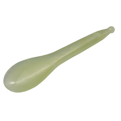 Espluma de masaje de puntos de acupuntura de forma de cuchara amarilla Xiuyan Jade Stick Eye Massager Pen con y aceptable servicio OEM/ODM